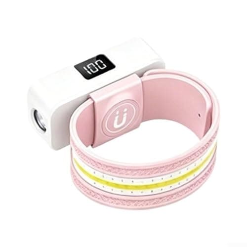 for usb-c Rechargeable Headlamp 350 Lumens Motion Sensor IPX4(Pink)