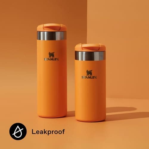 Stanley 1913 Aerolight Transit Travel Mug 0.47L - Keeps 6 Hours Hot - 8 Hours Cold - Dishwasher Safe - Leakproof - Car Cup Holder Compatible - Insulated Coffee Cup - Goldenrod Coral — view 5