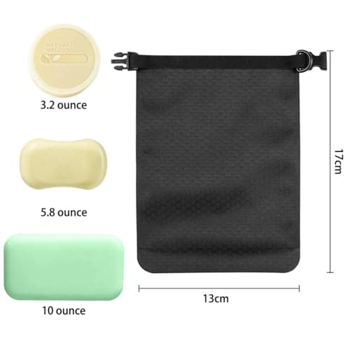 YUNYU Premium Soap Bag Travel Kit with Dual Mesh Pouches & Carabiner Clip - Waterproof, Quick-Dry Holder for Bath, Shower, Camping - Compact Case for Hotels, Gym, Outdoor Trips — view 2