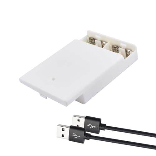 Battery Case Box with USB Port, 4 X AA Battery Power Bank, Battery Holder Case, USB Battery Pack for 6V LED Lights, String Lights, Fairy Lights, DIY Decorations