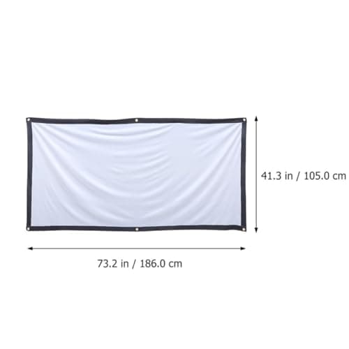 Polyester Travel Projector Screen White 84 Inch 16: 9 Foldable — view 2