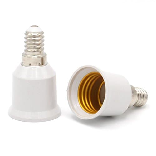 Luminosa E14 to E27 Lamp Socket Adapter Converter Holder for LED Halogen Edison Energy Saving Smart Bulb (Pack of 2) / Convert Small Screw to Large Screw Convertor Adaptor/CE — view 3