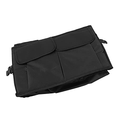 Car Storage Box Trunk Organizer Collapsible Multi Compartment Auto Storage Tool for Car Trunk Heavy Duty 600D Oxford Black 38x55x25cm — view 6