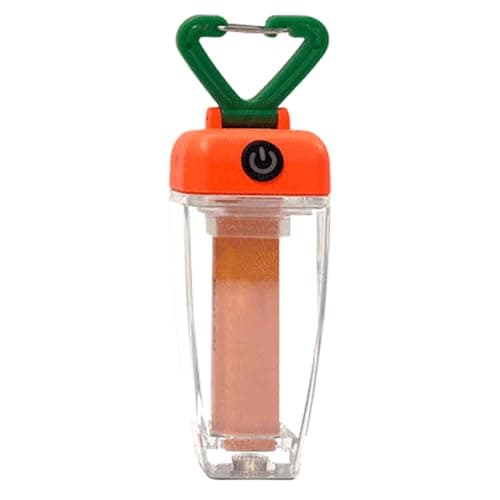 Travel Adventure Lantern - Carrot Shaped Torch, Compact Travel Torch, Rechargeable Field Light, Carrot Shaped Night Hiking Lantern | Slim LED Unit for Picnic Cycling Running Yard Tasks