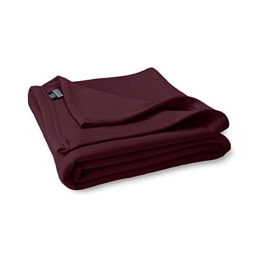 MV Sport Lightweight Sweatshirt Blanket Throw – Warm & Cozy, Breathable Oversized Fleece Knit, Couch, Bed, Travel, Cold Nights, and Outdoors – Soft Light Weight Blanket 54" x 84" Maroon