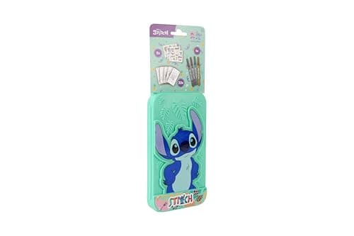Disney Stitch Activity Box for Kids | Creative Painting Set in Portable Box | Includes 20 Templates, 4 Felt Pens and 3 Sticker Sheets | Painting and Crafts | Stitch Gift Set from 3 Years — view 4