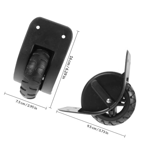 GATHINESS 2 Pairs Luggage Wheels Replacement Kit for Travel Suitcase, Flexible and Wear Resistant Pp and Pvc Material, Suitable for Luggage Case Repair and Maintenance — view 2