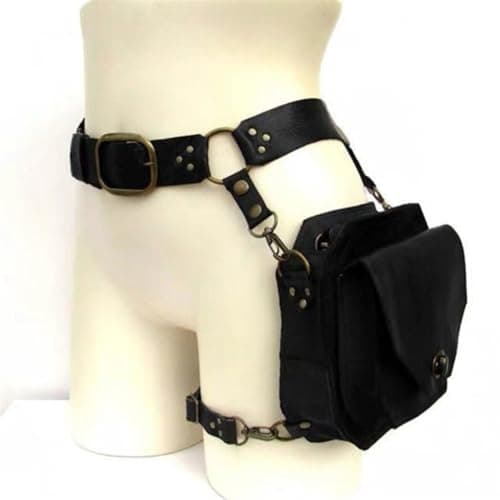 Motorcycle Thigh Bag Steampunk PU Leather Leg Purse — view 6