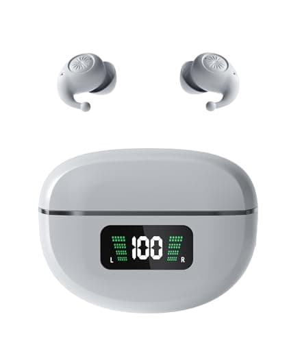 eleror Invisible Mini Earbuds Wireless Bluetooth, Small Tiny Earbuds for Small Ears, Subtle Gray Discreet Earphones for Work & Sleep, Comfortable Fit, ENC Clear Calls, Low Profile