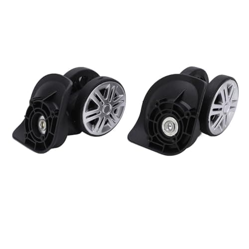 Suitcase Casters Mute Double Row Wheels for Luggage Repair, 2 Pack for Travelers