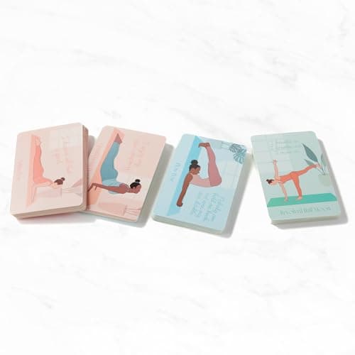 Myga Affirmation Yoga Pose Cards - 70 Exercise Cards with Sanskrit Name & Affirmation - Mini Fitness & Sequencing Deck for Beginners & Advanced Yogis - Compact Size for Home, Gym, or Travel — view 4