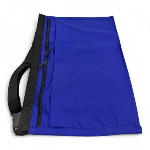 6 Pocket/4 Pocket Market Trader Money Belt | Denim Trader Belt | Money Apron | Traders Adjustable Waist Strap Anti-Theft Wallet Apron Pouch for Restaurants Festivals Fetes (4 Pocket- Navy Blue) — view 5