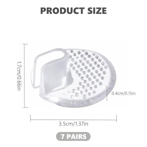 7 Pairs Silicone Thong Sandal Toe Protectors,Soft Flip Flop Gel Cushions Use for Inserts Guards,Gel Toe Posts Cushion for Men Women — view 2