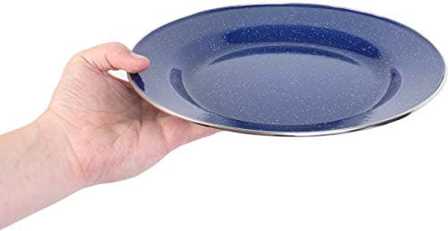 Epic Militaria Durable Enamel Camping Dinner Set (Blue, 2 Sets) — view 5