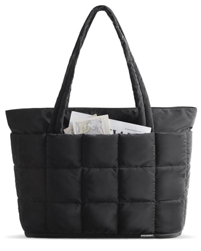 bagsmart Expandable Tote Bag for Women,22-28L Lightweight Puffer Travel Bag