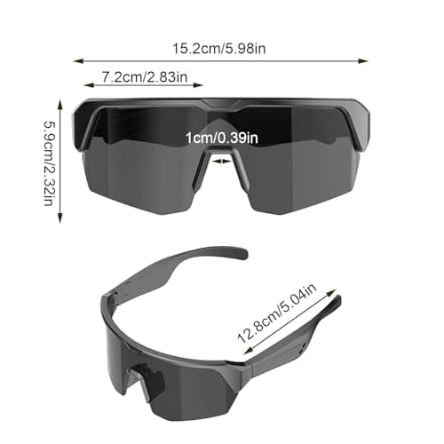 Moreeulsi Smart Glasses Smart Wireless Headphone Sunglasses — view 6