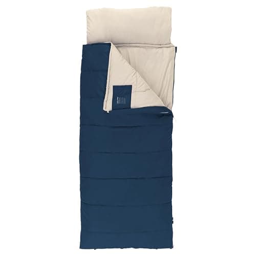 Outwell Contour Sleeping Bag – 3 Season Warm Reversible Comfortable Camping Sleeping Bag with Built-In Pillow, Zip-Off Hood & Duvet Mode - For Indoor & Outdoor Use (Contour Lux (Dep Blue)) — view 5