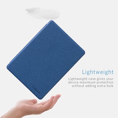 CoBak Wireless Charge Converter Case for 7" Kindle Paperwhite 12th Gen 2024 and Kindle Colorsoft, Qi-Enabled, Compatible with iPhone MagSafe/PopSockets Grip/Anker Wireless Charging Pads, Dark Blue — view 6