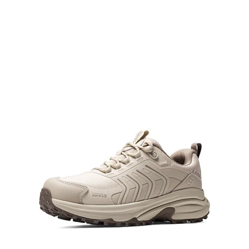 NORTIV 8 Women's Waterproof Hiking Shoes,Size 7,Khaki