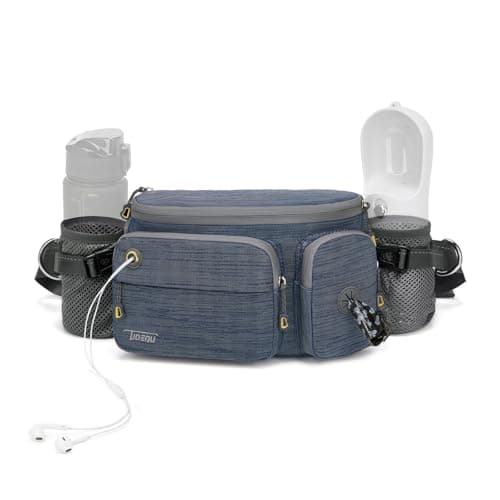 TUDEQU Large Hiking Waist Pack | Dog Walking Fanny Pack | Bum Bag for Men