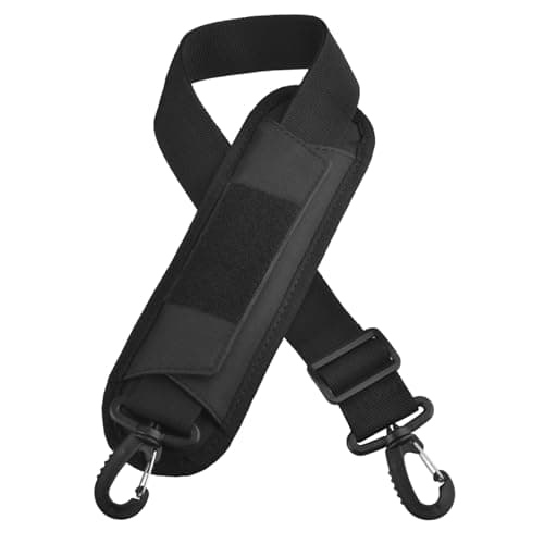 TRIWONDER Shoulder Strap Adjustable Bag Strap Replacement for Handbag Purse Crossbody Bag with Plastic Clips (Black)