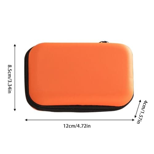 znainnoth Storage Pouch 12x8.5x4cm EVA Travel Case with Secure Zip Closure — view 4