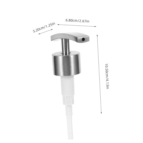 Stainless Steel Lotion Dispenser Pump and 2pcs Shampoo Soap Bottles — view 2