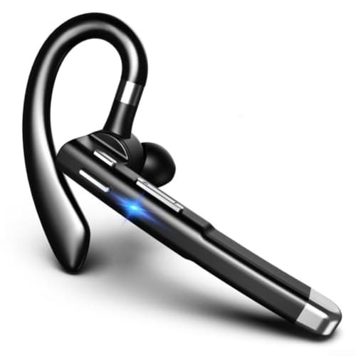Headset Rotating Ear Hook Professional Wireless Earphone ABS for Meetings Travel Gym 15x12x1.8cm