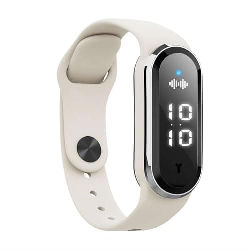 Ultrasonic Mosquito Repellent Bracelet, 150 Hour Battery Life Wearable Buzz Defense Watch with Adjustable Silicone Strap, Waterproof Outdoor Anti Mosquito Band for Kids and Adults (White)