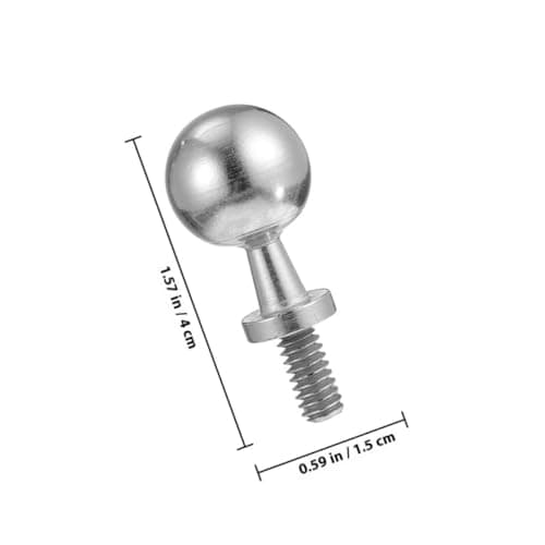 Zerodeko Camera Tripod Adapter Screw 1/4 Thread Steel Small Screw for Projector Tripod Fixing Replacement for Quick Release Plate in Silver — view 2