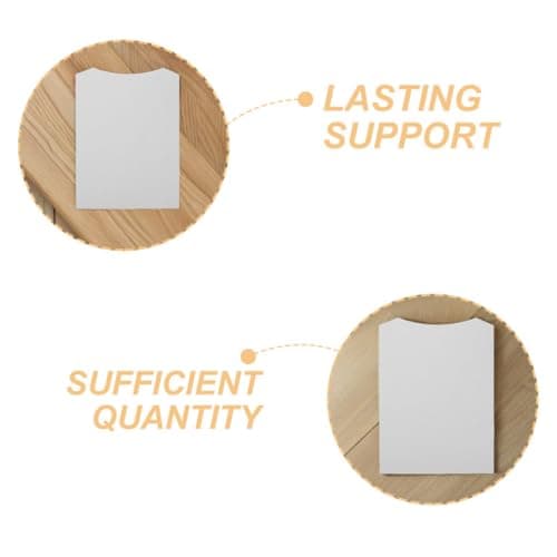 VALICLUD Cardboard Shirt Inserts 50Pcs White Foldable Boards for T-Shirts and Wool Sweaters Packaging in Retail and Online Seasonal Use — view 6