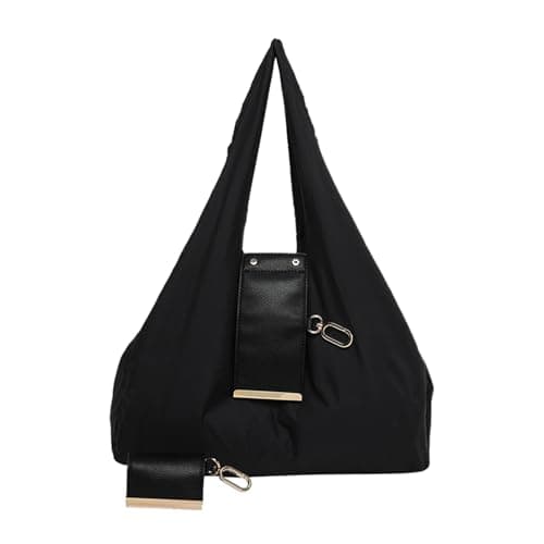 Keychain Tote Bag, Light Weight Compact Foldable Vegan Pu Leather with Key Ring | Reusable Expandable into a Spacious Shopping Bag for Women Girls Daily Travel Outdoor — view 4