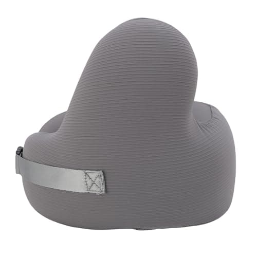 Travel Neck Pillow Memory Foam Noise Canceling Earmuffs U Shaped Neck Support Pillow for Airplane Travel Home Relaxation Nylon ABS Skin Friendly Fabric Adjustable Strap — view 3