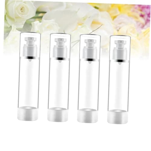 VILLFUL Portable Travel Spray Sunscreen Bottle in Modern Mini and Compact Design 3pcs with Press Pump, Refillable 30ml Cosmetics Sprayer for Bathroom and Travel Use — view 3