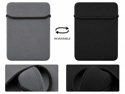 AKORD 10-Inch Protective Soft Sleeve Pouch Case For Tablet, Netbook, Small Laptop, Grey — view 3