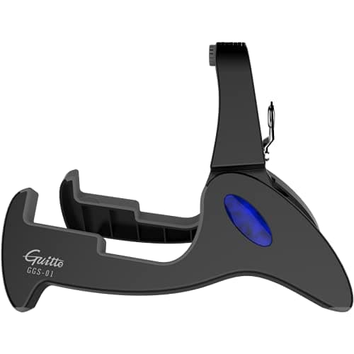 GUITTO Guitar Stand Tripod Adjustable Classic A-Frame Stand Universal for Acoustic and Electric Guitars Folding Floor Travel Stand Small Single Holder (GGS-01) — view 2