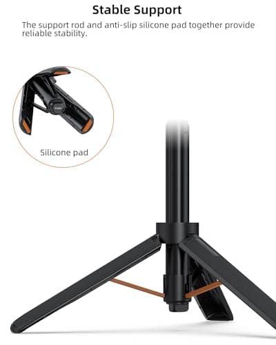 54cm/21.4" Mini Tripod Stand w Extension Rod for DJI Osmo Action 5 Pro/4/3 — view 6