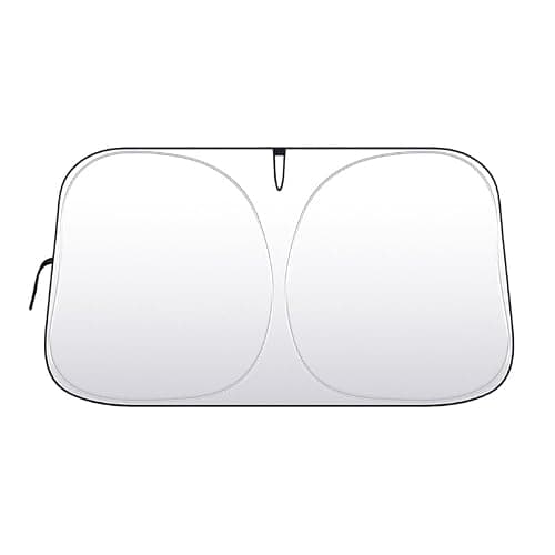 Windscreen Sunshade for Car for VOLVO V60 2011-2023 2024 2025 | 140x70cm Foldable Front Window Sun Protector | UV Ray Blocker & Interior Cooler | Car Sun Visor - Silver