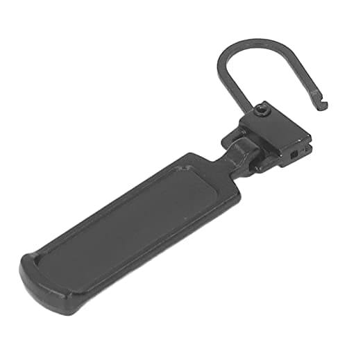 6Pcs Detachable Zipper Pull Tabs for Jacket Boots Jeans Suitcase (Black) — view 3
