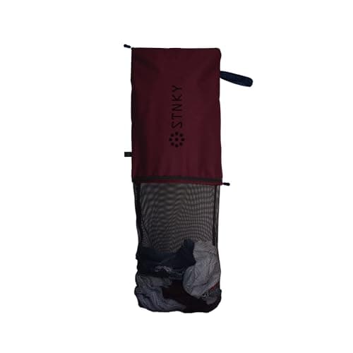 STNKY Bag Pro - Laundry Bags With Zips, Handles and Internal Mesh Bag for Travel, Yoga, Healthcare, Gym Kit, Laundry (Standard, Burgundy)
