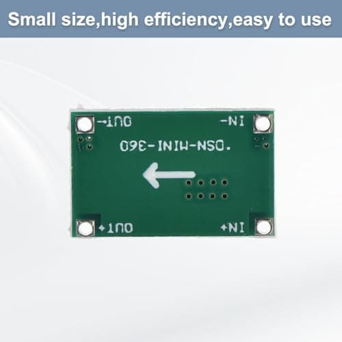 sourcing map DC-DC Buck Converter Voltage Regulator Adjustable Step Down Power Module MINI360 4.75-23V to 1.0-17V 3A for Power Adjustment Power Transformers 5 Pcs — view 4