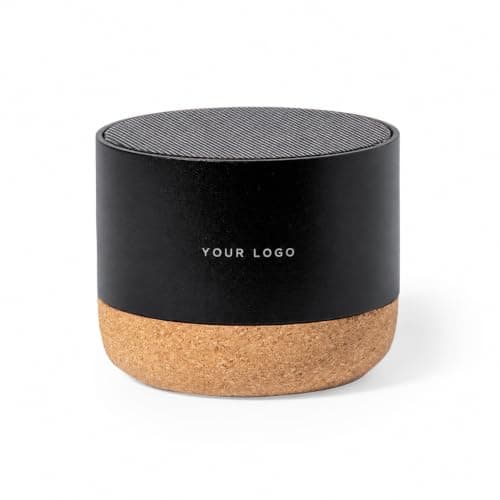 Sawfish Personalised Speaker Moore Bluetooth Speaker 3W with Recycled Aluminium & Cork Base | Wireless Bluetooth Portable Speaker
