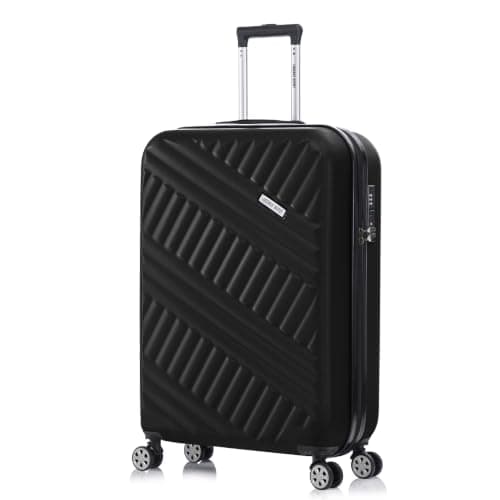 Luggage Depot Large Suitcase, 75x50x27cm TSA Lock, ABS Hardshell, Black