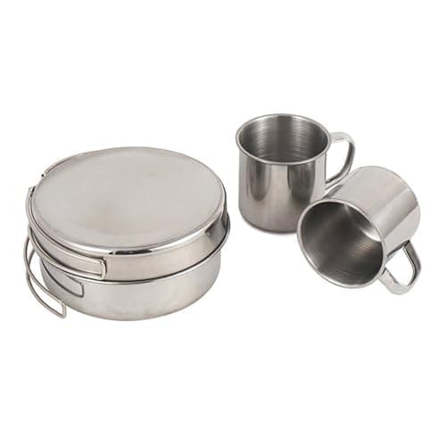 8pack Compacts Folding Cookware Outdoor Cooking Tableware Frying Pan for Hiking and Camping — view 6