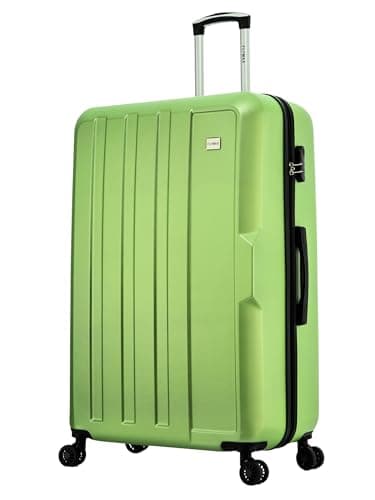 FLYMAX XL 32" Extra Large Suitcase 4 Wheel Lightweight Luggage Hard Shell Check in Hold Travel ABS 143 Litre Capacity Travel Case with 3 Digit Combination Lock + Telescopic Handle Red