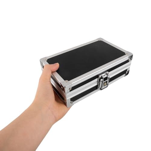 Lockable 7 Inch Aluminum Alloy Hard Shell Briefcase with Foam Insert — view 4