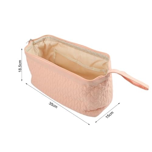 Lapiglo Cotton Storage Bag Hair Dryer and Curling Iron, Portable Multi-Compartment Case Styling Tools, Heat Travel Organizer Pouch Home Use, for Black — view 3