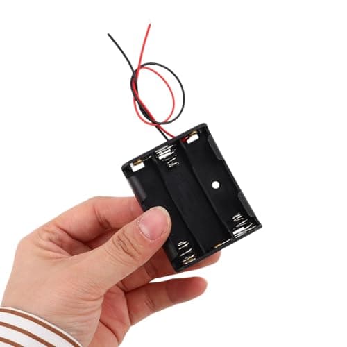 3 Slots Battery Storage Box Plastic Battery Holder with Wire Leads — view 3