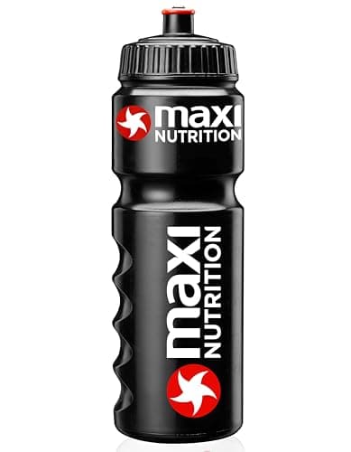 Maximuscle | Durable Bio-Based Sports Bottle for Working Out, Fitness, Hiking, Outdoor Sports | Pro-Athletes Reusable Water Bottle - Black, 750ml — view 2