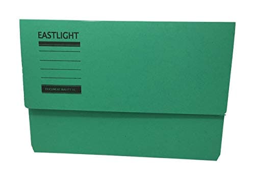Eastlight Document Wallet (Pack 10) Assorted Colours 100% Recycled Paper 275gsm Manilla — view 6